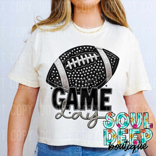 GAME DAY FOOTBALL RHINESTONE