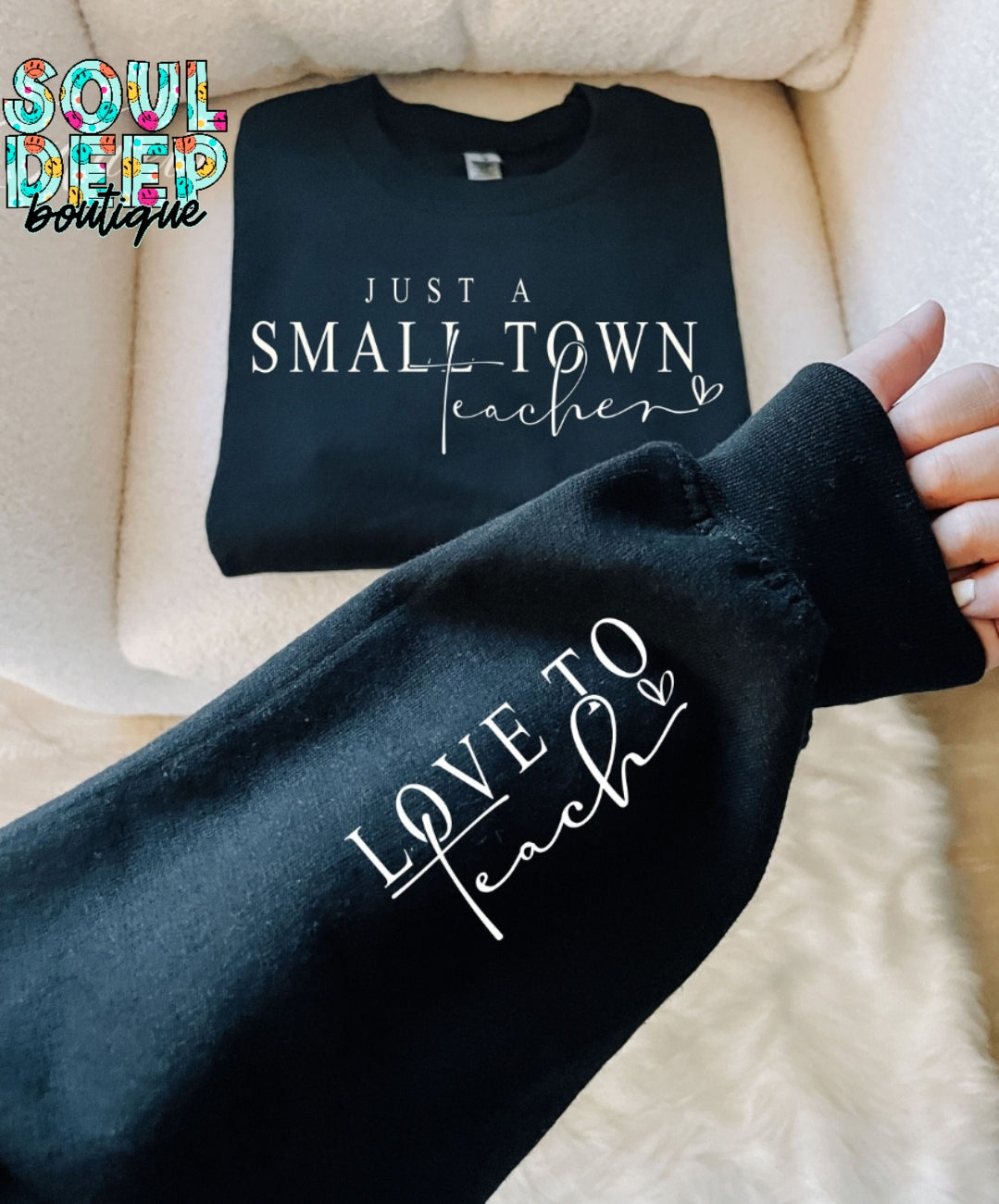 JUST A SMALL TOWN TEACHER (FRONT/SLEEVE)