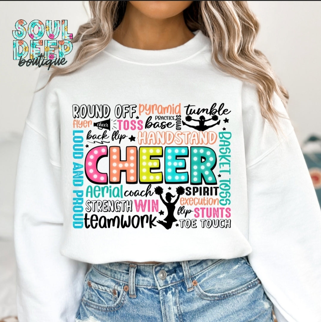 CHEER WORD COLLAGE