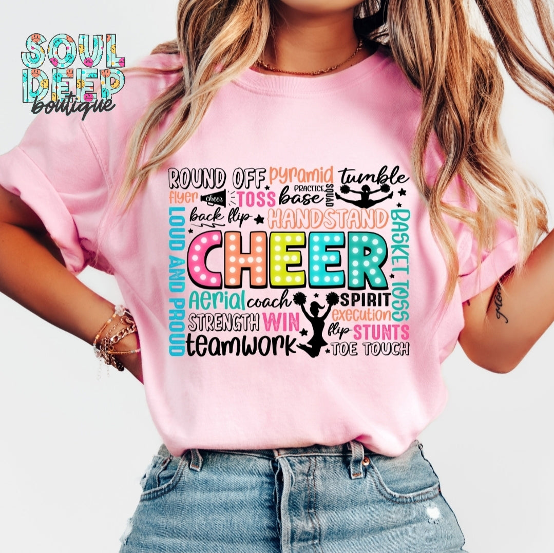 CHEER WORD COLLAGE