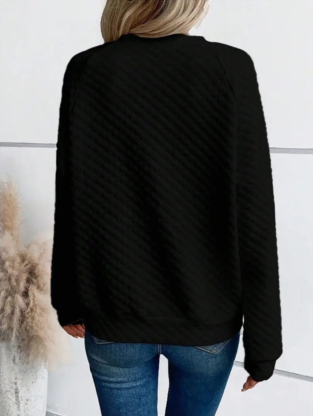 (Copy) LACE V NECK KNITTED PULLOVER SWEATER